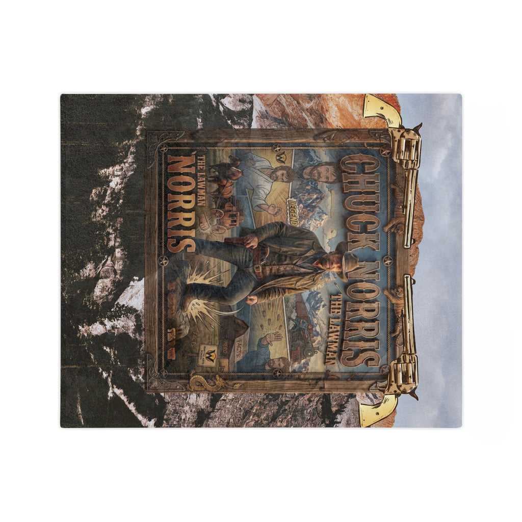 Chuck Norris Journey Velveteen Microfiber Blanket - Souvenir