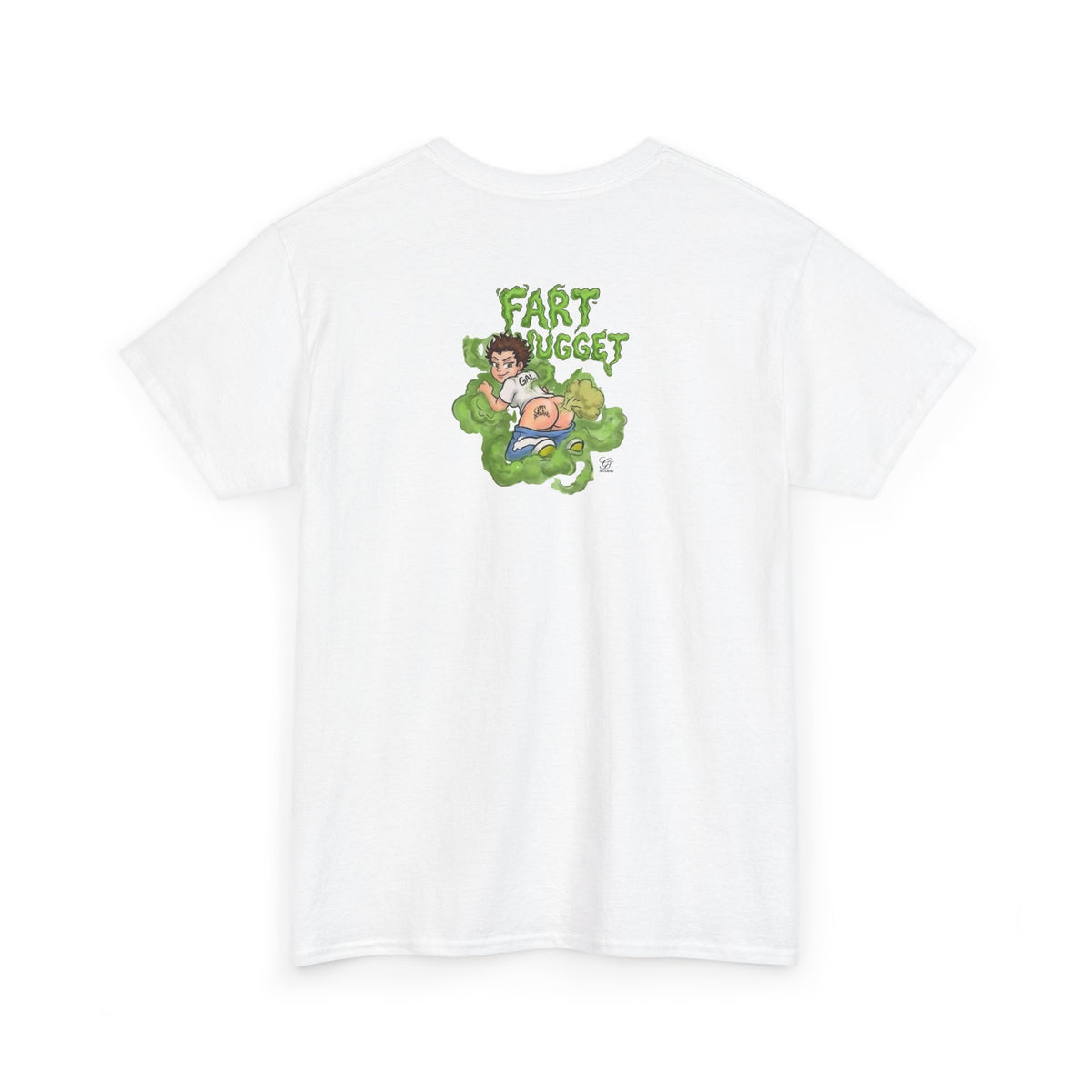 Fart Nugget graphic tee | Funny cartoon kid fart illustration T-Shirt