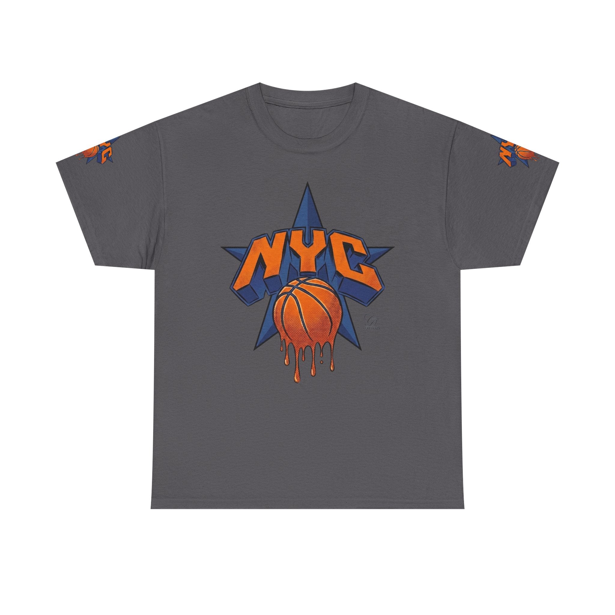 NYC Dripping Basketball Star Tee | Sports City Graphic Shirt by GT Artland
