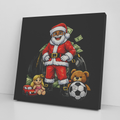 Black Onyx Ballin Santa Big Bagz Designer Twist Canvas Wrap by GT Artland