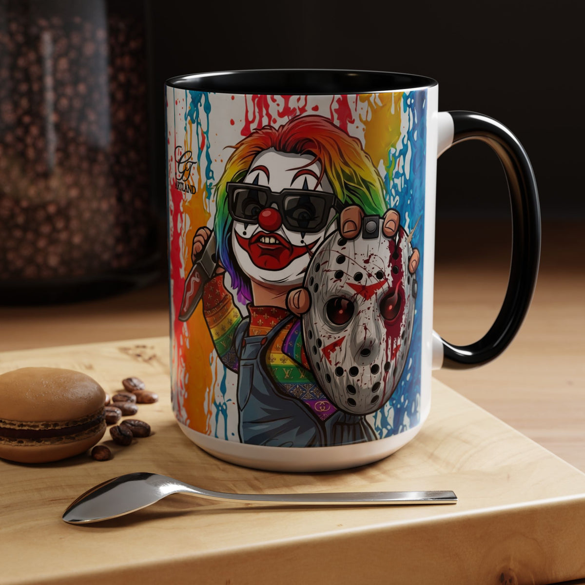 Rainbow Slasher Color Drip Designer GT Soldier Edition | Accent Coffee Mug 11oz 15oz