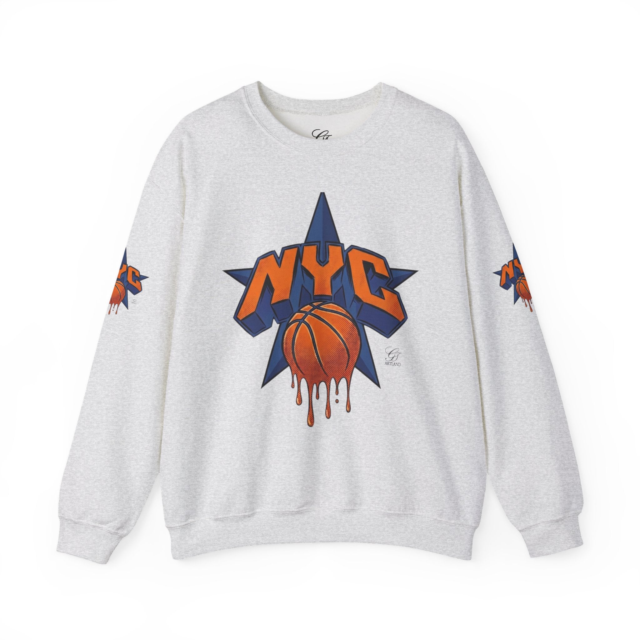 NYC Basketball Drip Crewneck Sweatshirt