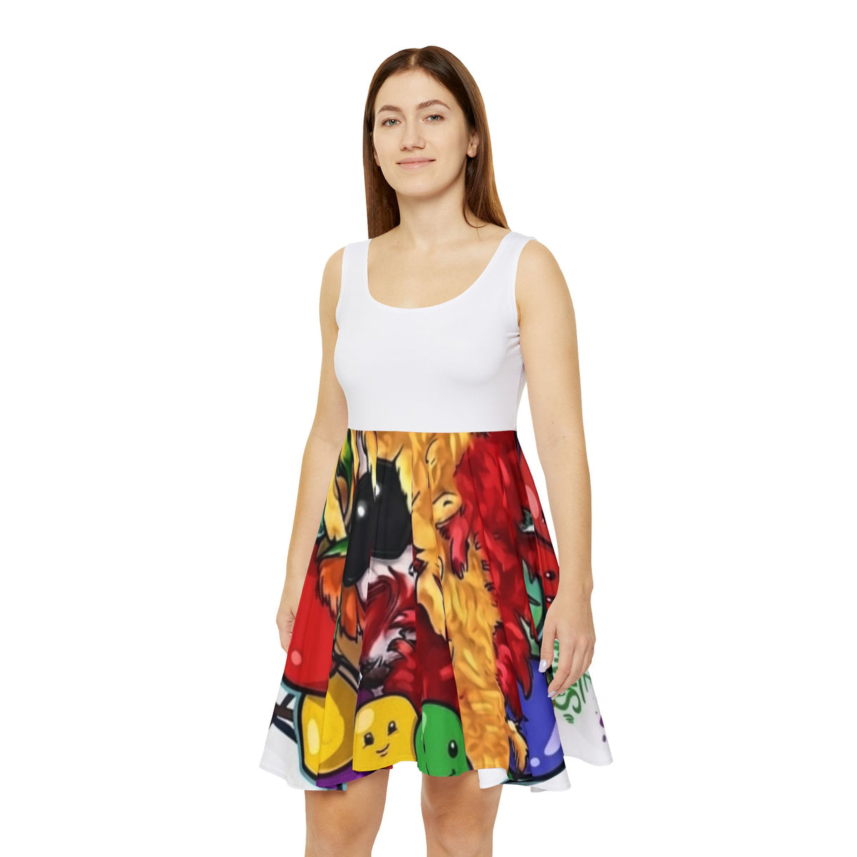 Clown Graffiti Dress - Skater Dress by GT Artland