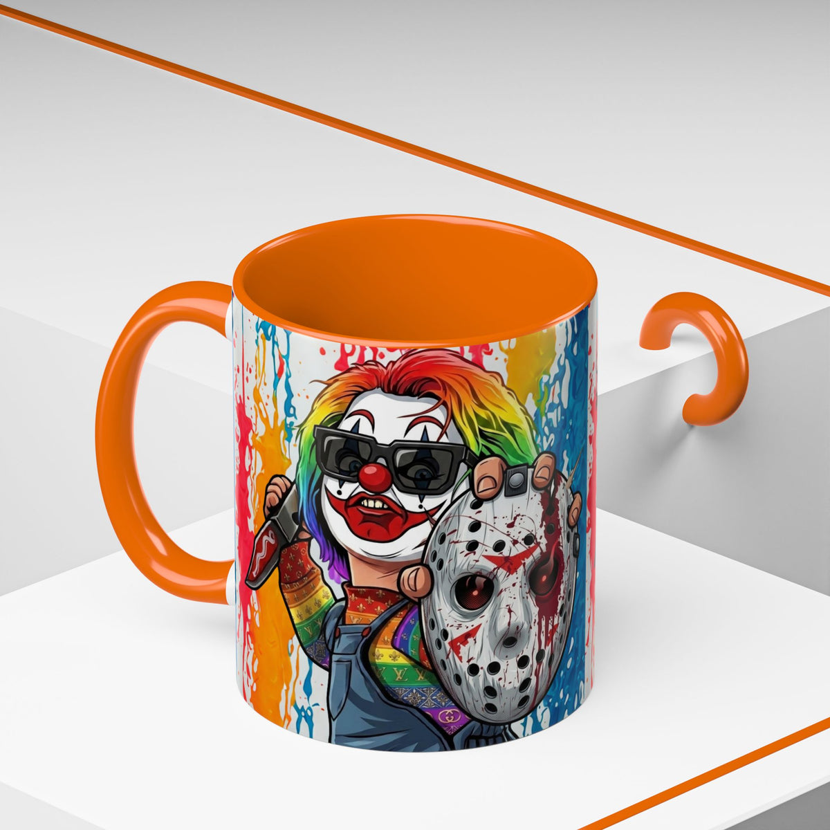 Rainbow Slasher Color Drip Designer GT Soldier Edition | Accent Coffee Mug 11oz 15oz