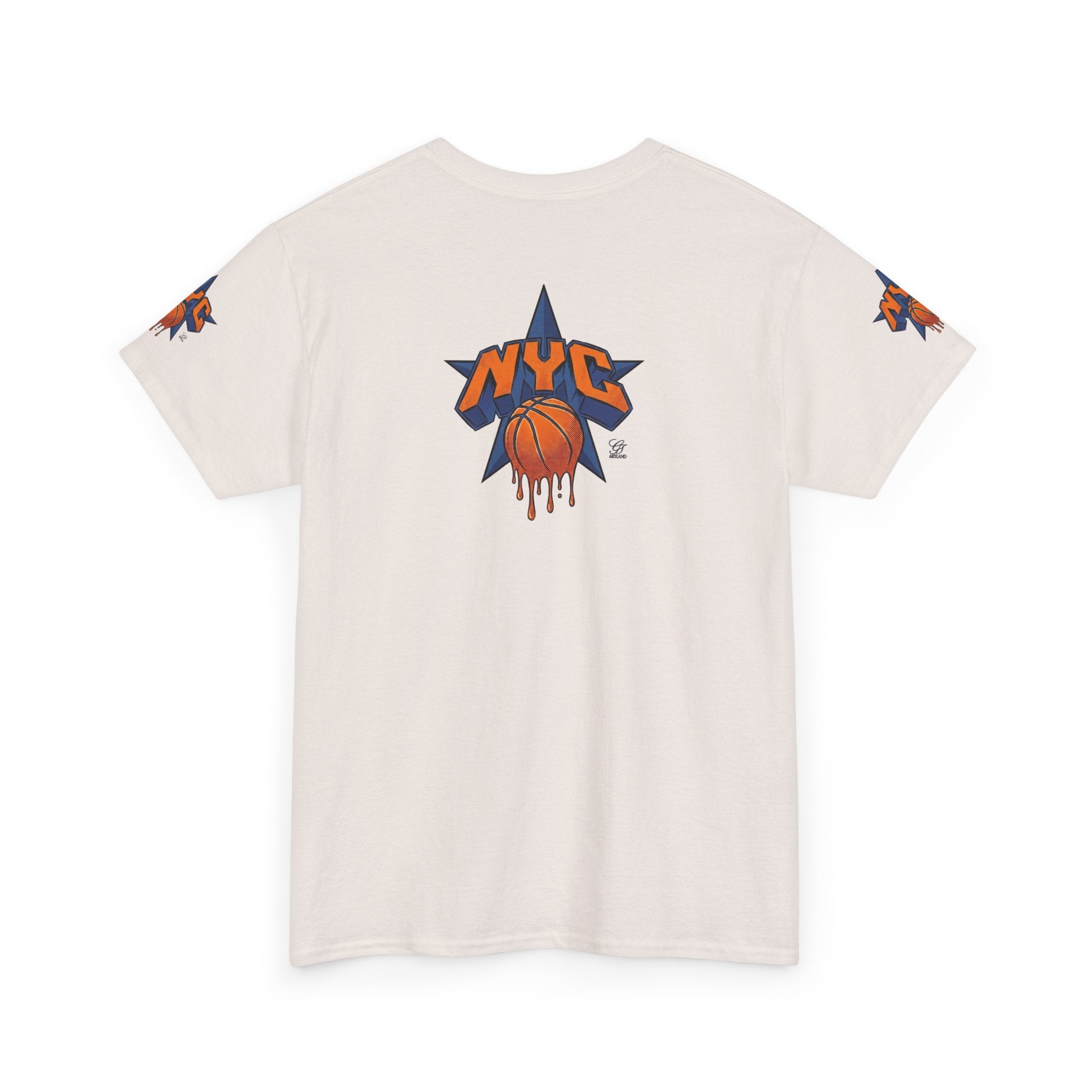 NYC Dripping Basketball Tee | New York City Hoops Shirt by GT Artland