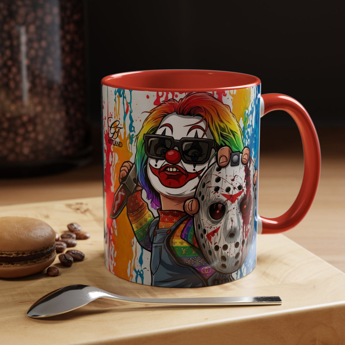Rainbow Slasher Color Drip Designer GT Soldier Edition | Accent Coffee Mug 11oz 15oz