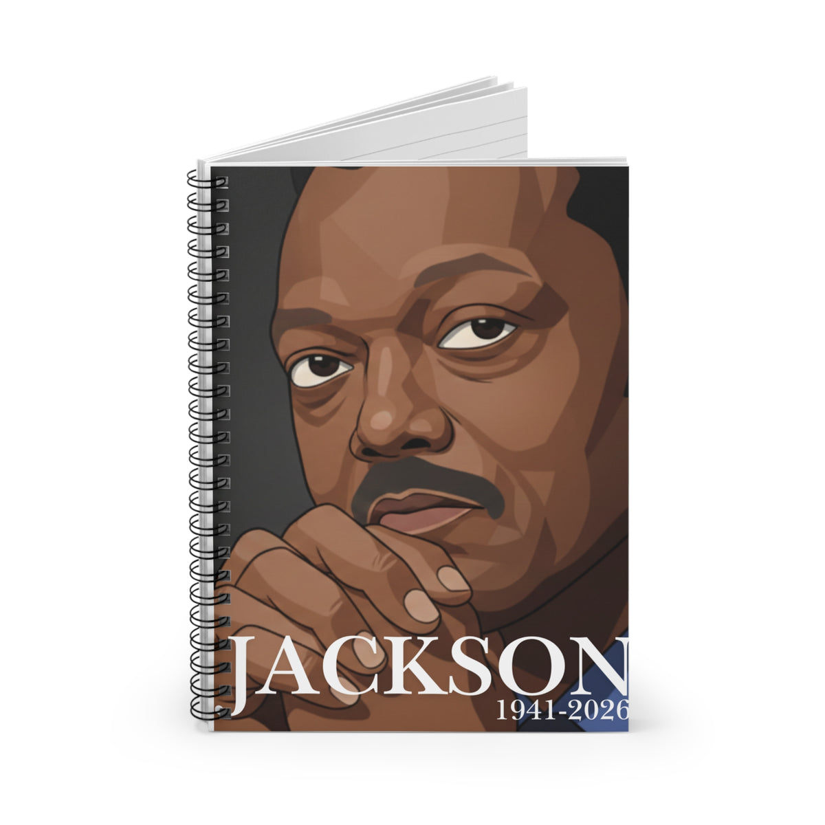"THE JESSE JACKSON LEGACY SPIRAL NOTEBOOK"  by GTArtland Legacy Collection