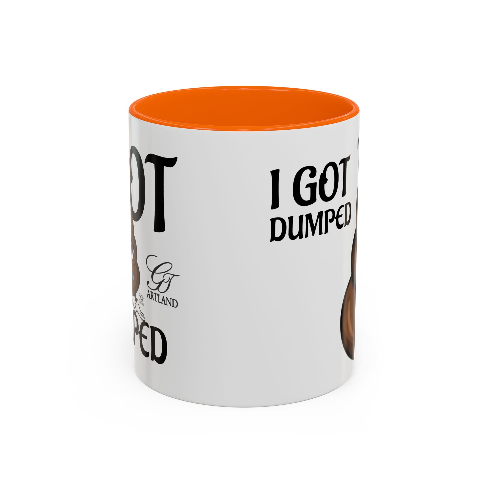 Copy of Funny Sad Poop Mug - "I Got Dumped" Accent Coffee Cup