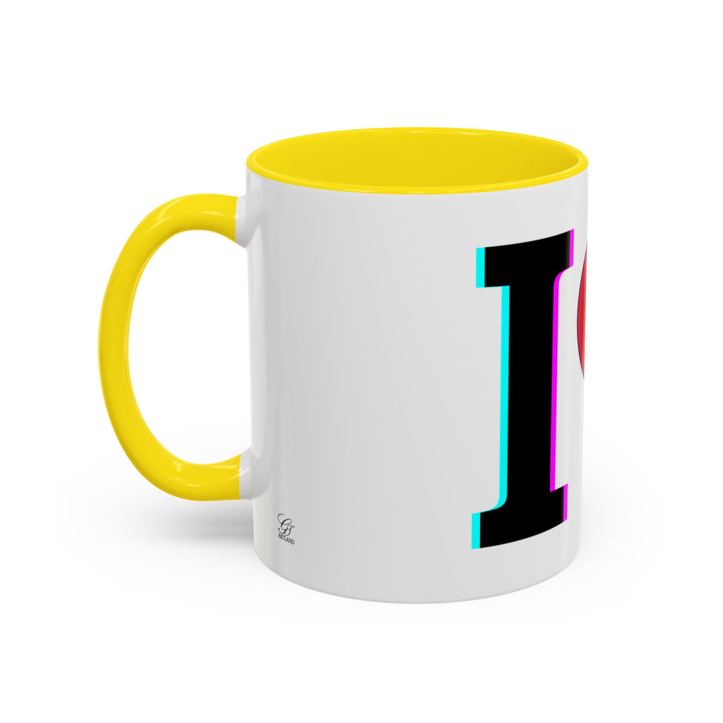Winking Heart Graphic Mug | Accent Coffee Mug 11oz 15oz