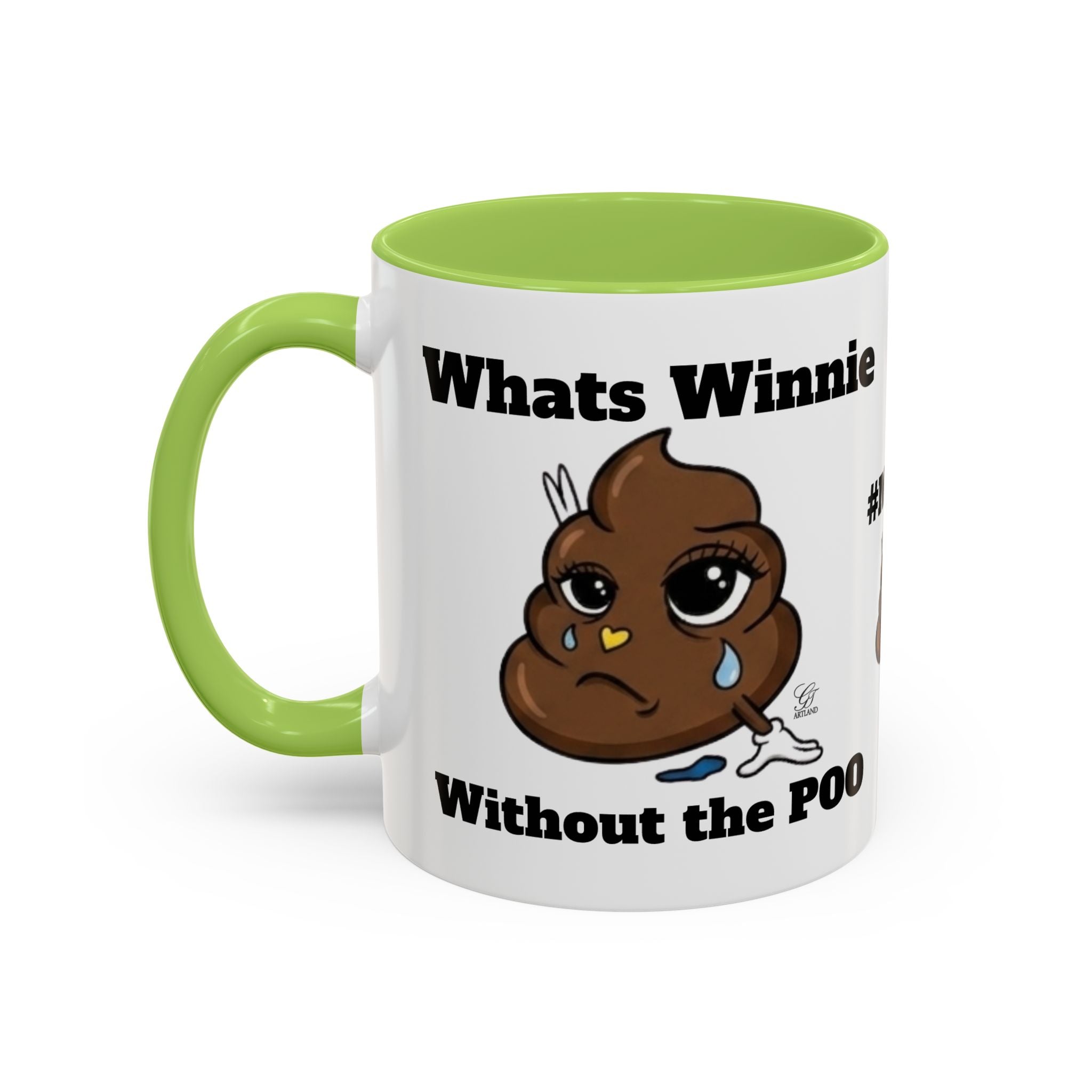 #MOOD Winnie without the poo Funny Poop Emoji Accent Coffee Mug – 11/15oz Novelty Gift by GT Artland