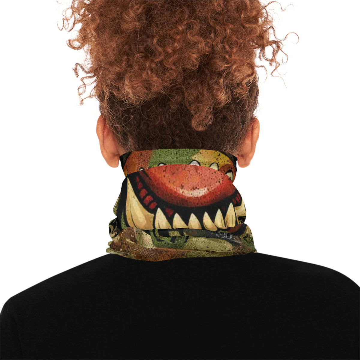 Roaring Shark Mouth Fatigue Neck Gaiter | Camo Graphic Face Covering by GT Artland