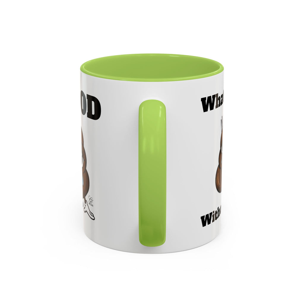#MOOD Winnie without the poo Funny Poop Emoji Accent Coffee Mug – 11/15oz Novelty Gift by GT Artland