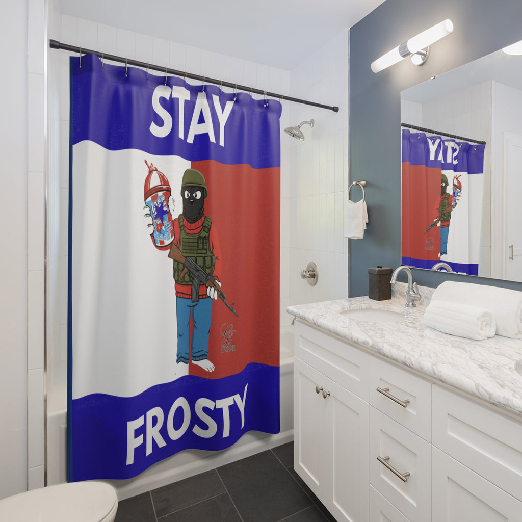 Stay Frosty ICE Shower Curtain by GT Artland