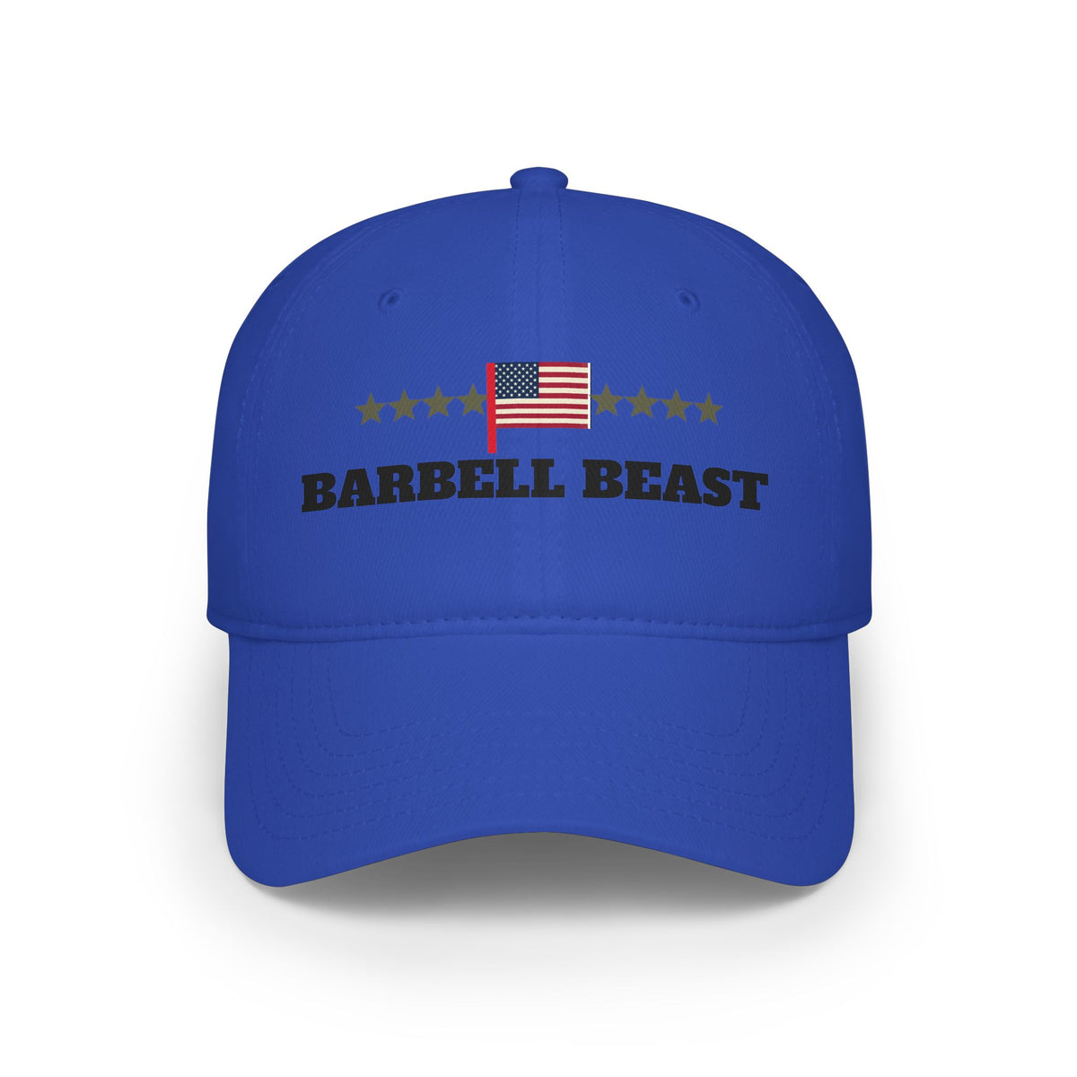 "BARBELL BEAST" Flag Embroidery Cap | American Baseball Hat