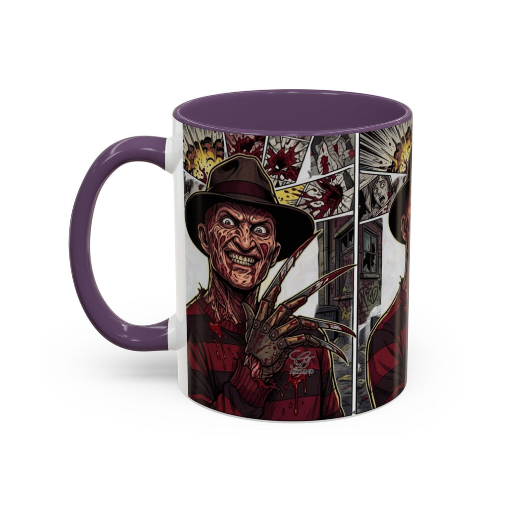 Elm Street Gangsta Horror Illustration COFFEE MUG | Horror Slasher Artwork by GT Artland