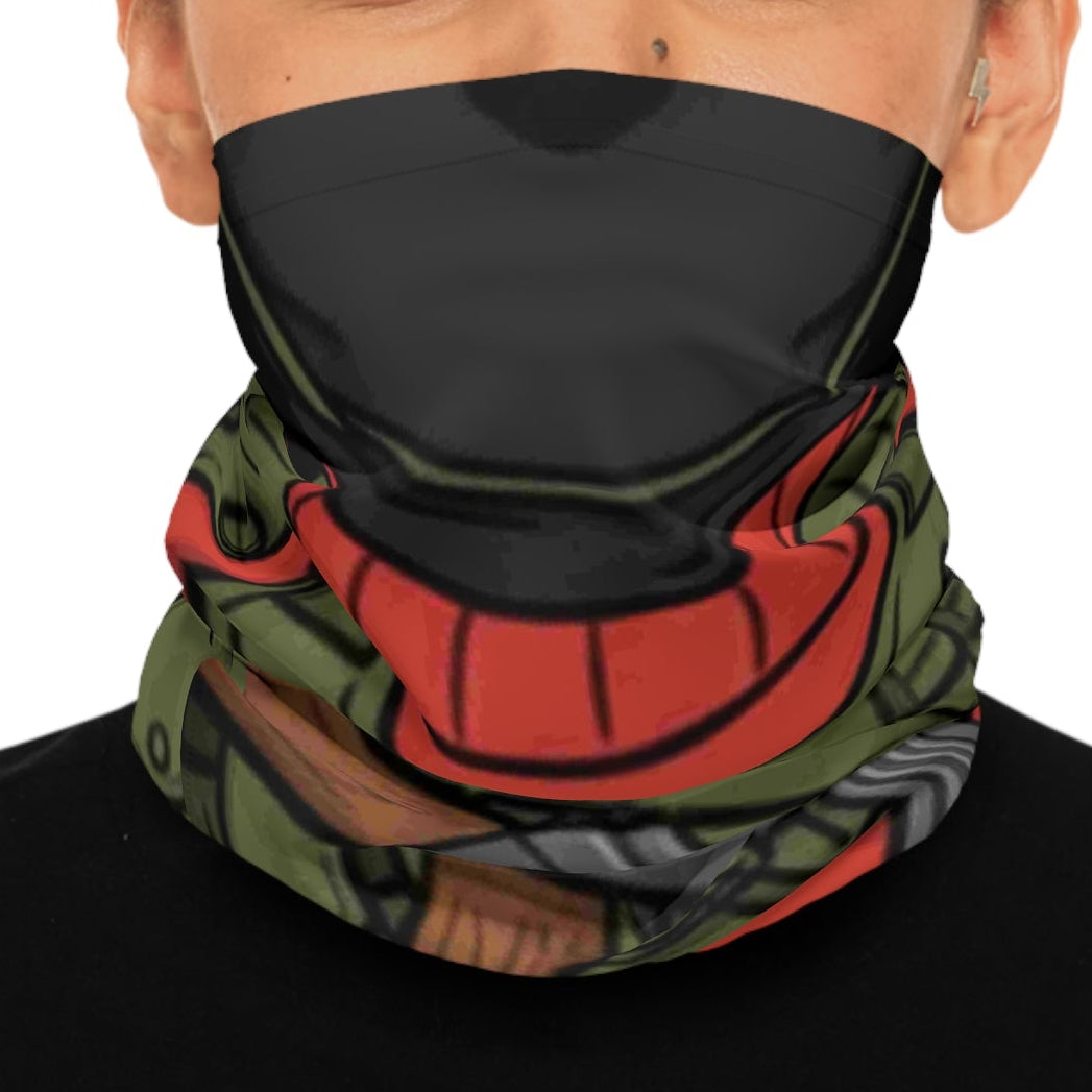 Tactical Soldier AK-47 Illustration Neck Gaiter | Military Face Covering