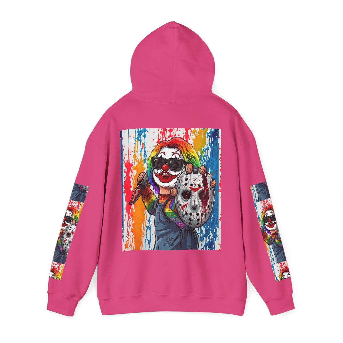 Rainbow Slasher Unisex Heavy Blend Hooded Sweatshirt by GT Artland
