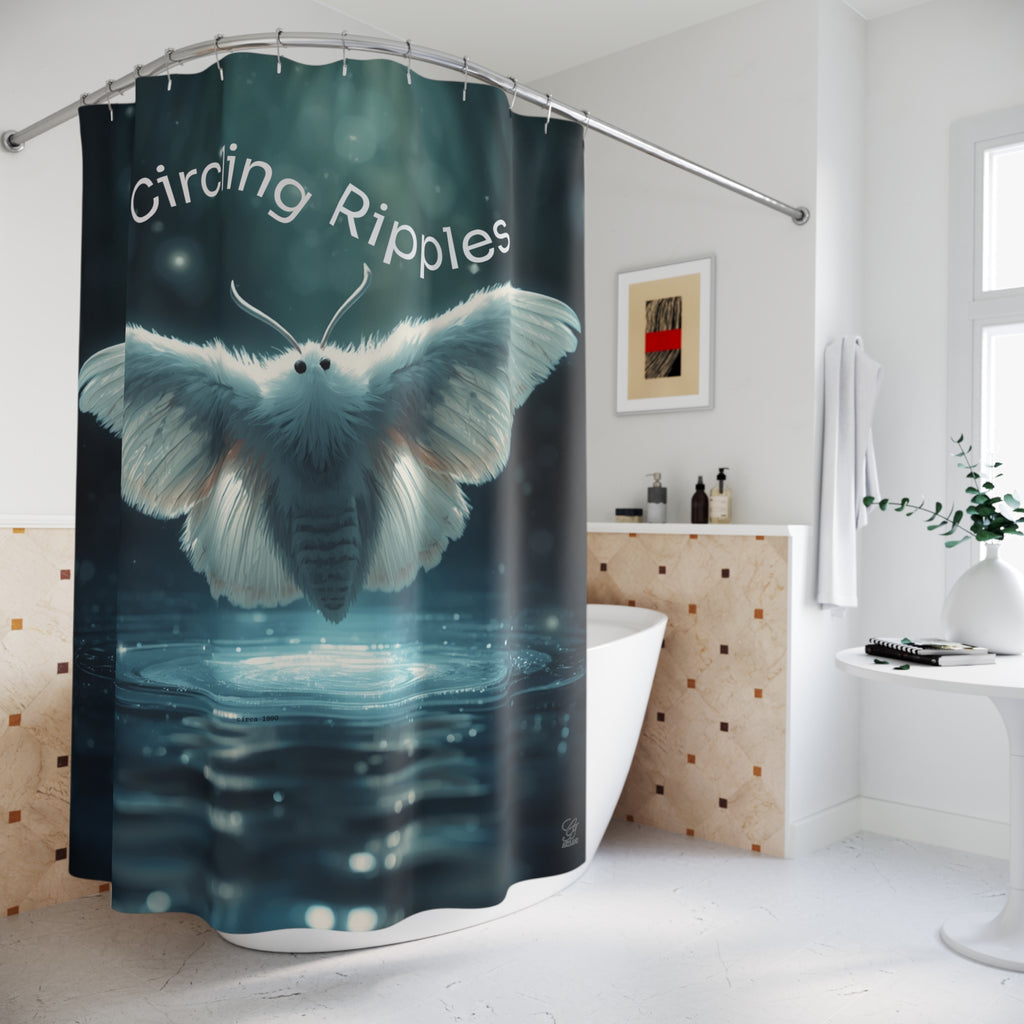 Dreamy Night Over Water Shower Curtain t