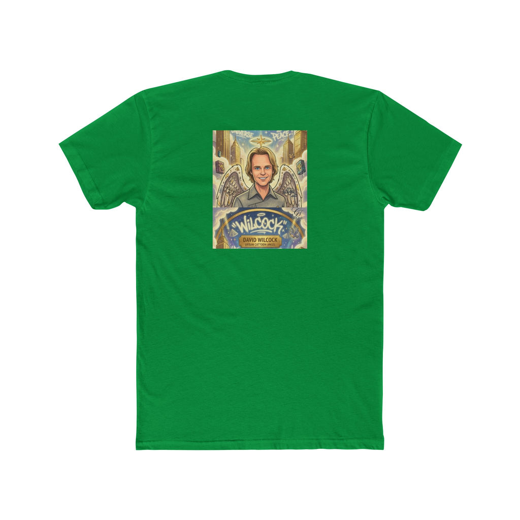 David Wilcock Angel Portrait Tee — Spiritual Memoir Graphic T-Shirt by GT Artland