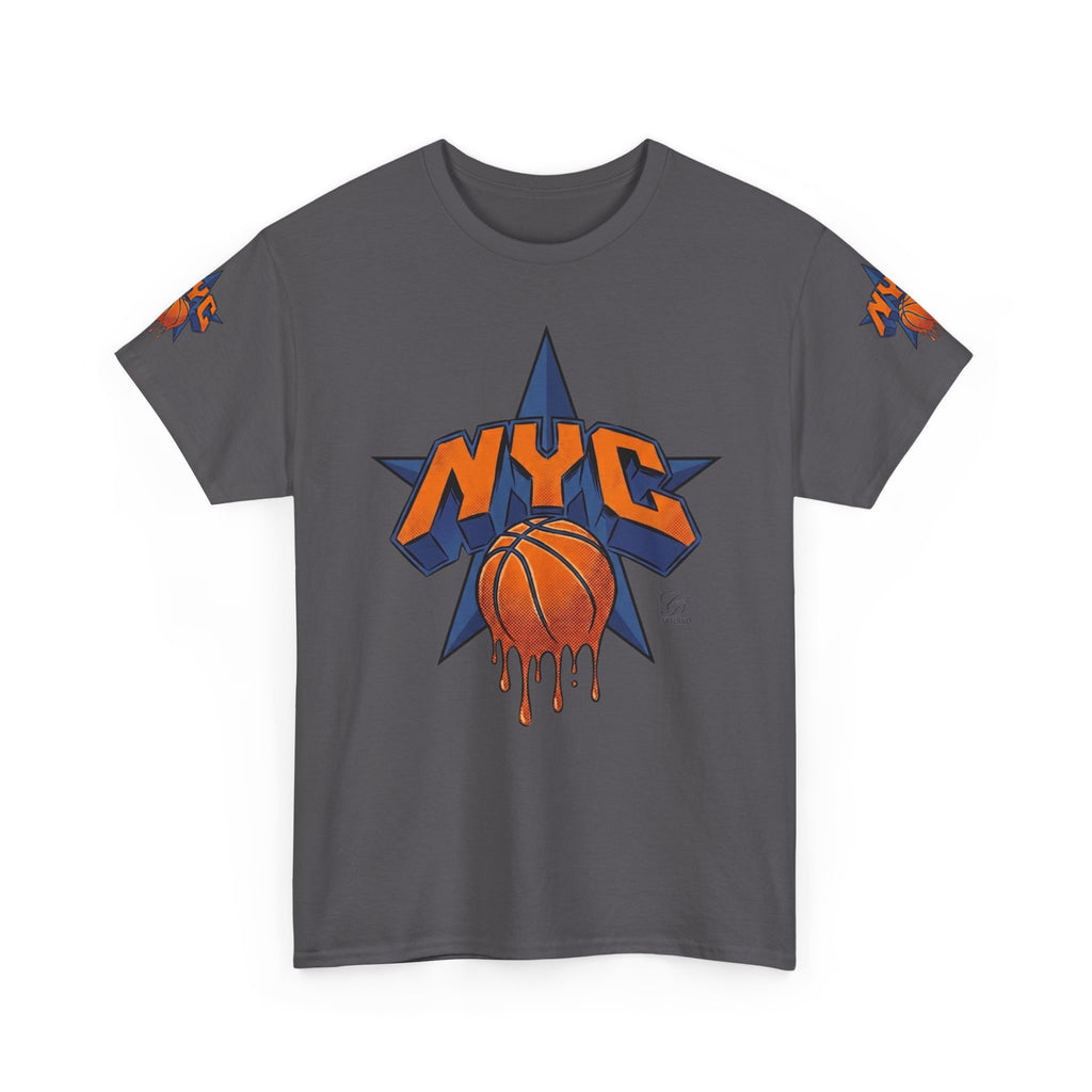 NYC Dripping Basketball Star Tee | Sports City Graphic Shirt by GT Artland