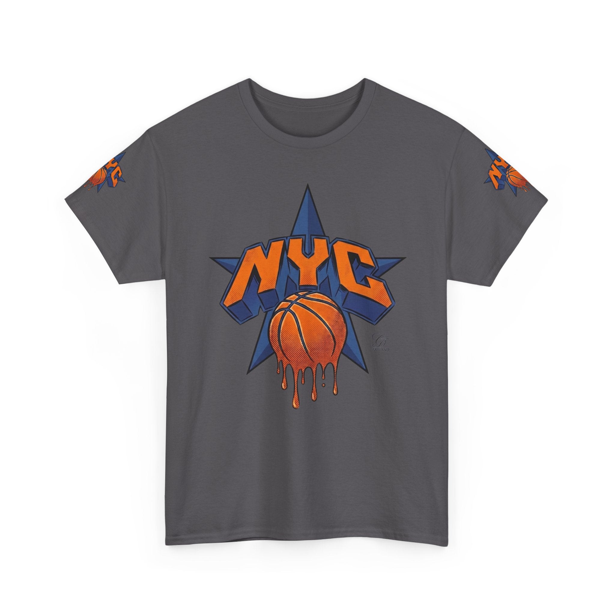 NYC Dripping Basketball Star Tee | Sports City Graphic Shirt by GT Artland