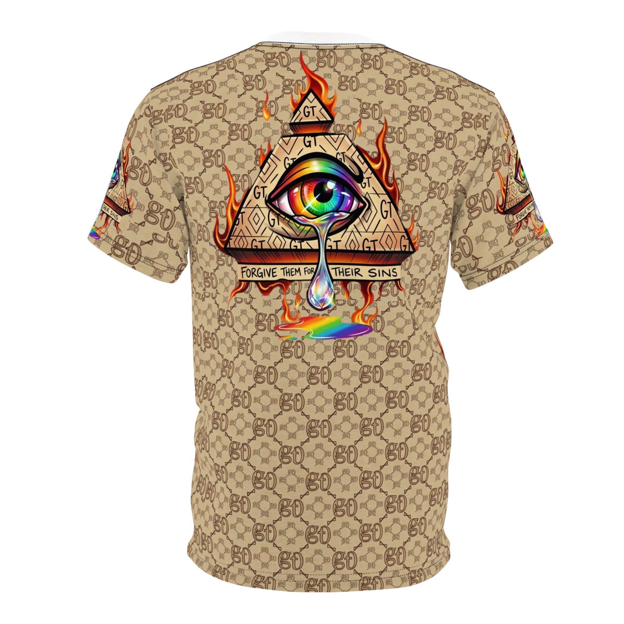 Rainbow All-Seeing Eye tee | Cut & Sew T-Shirt by GT Artland