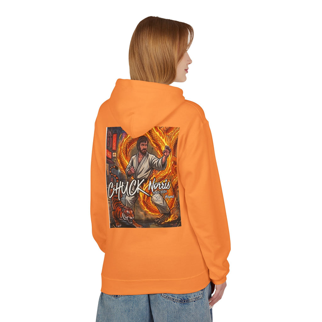 Chuck Norris Martial Arts Hoodie | Action Illustration, Retro Fight Scene by GT Artland