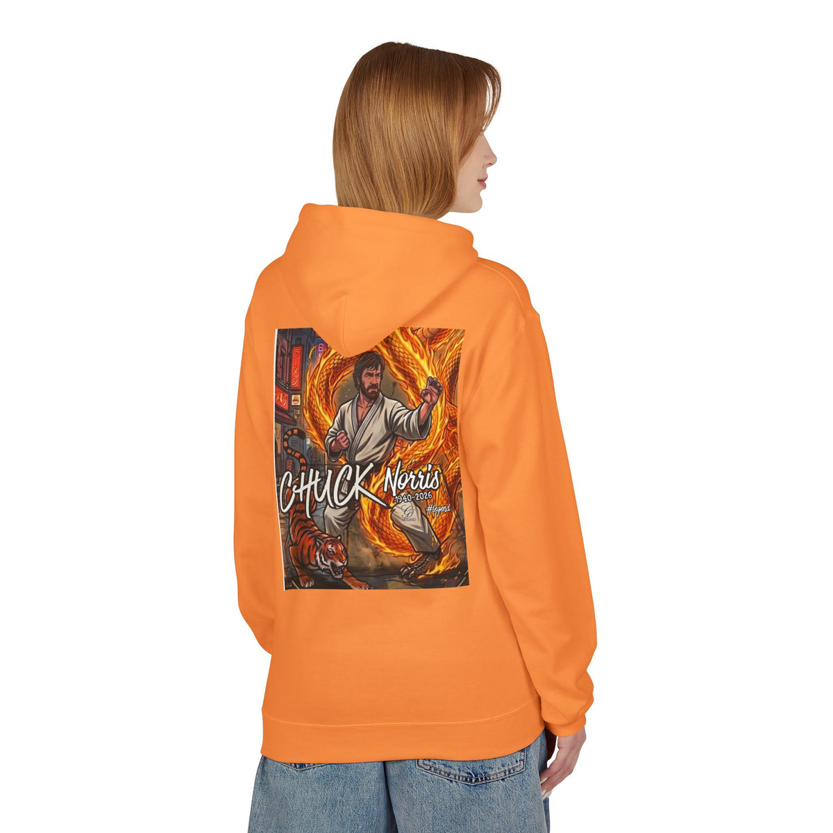 Chuck Norris Martial Arts Hoodie | Action Illustration, Retro Fight Scene by GT Artland