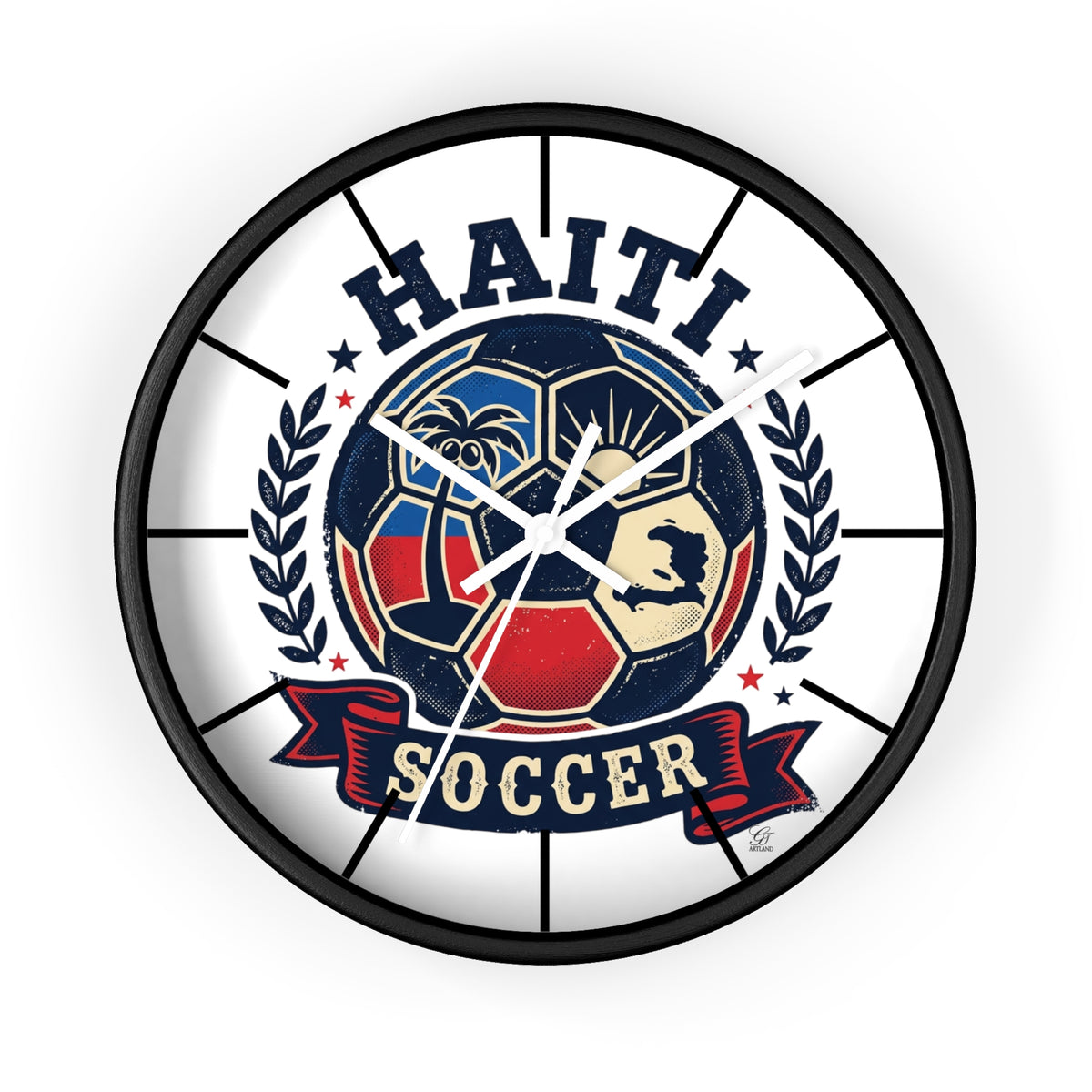 Haitian Soccer Ball Wall Clock