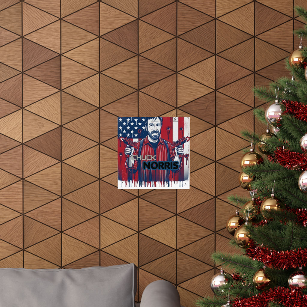 Patriotic Action Hero Poster Matte Vertical Poster by GT Artland
