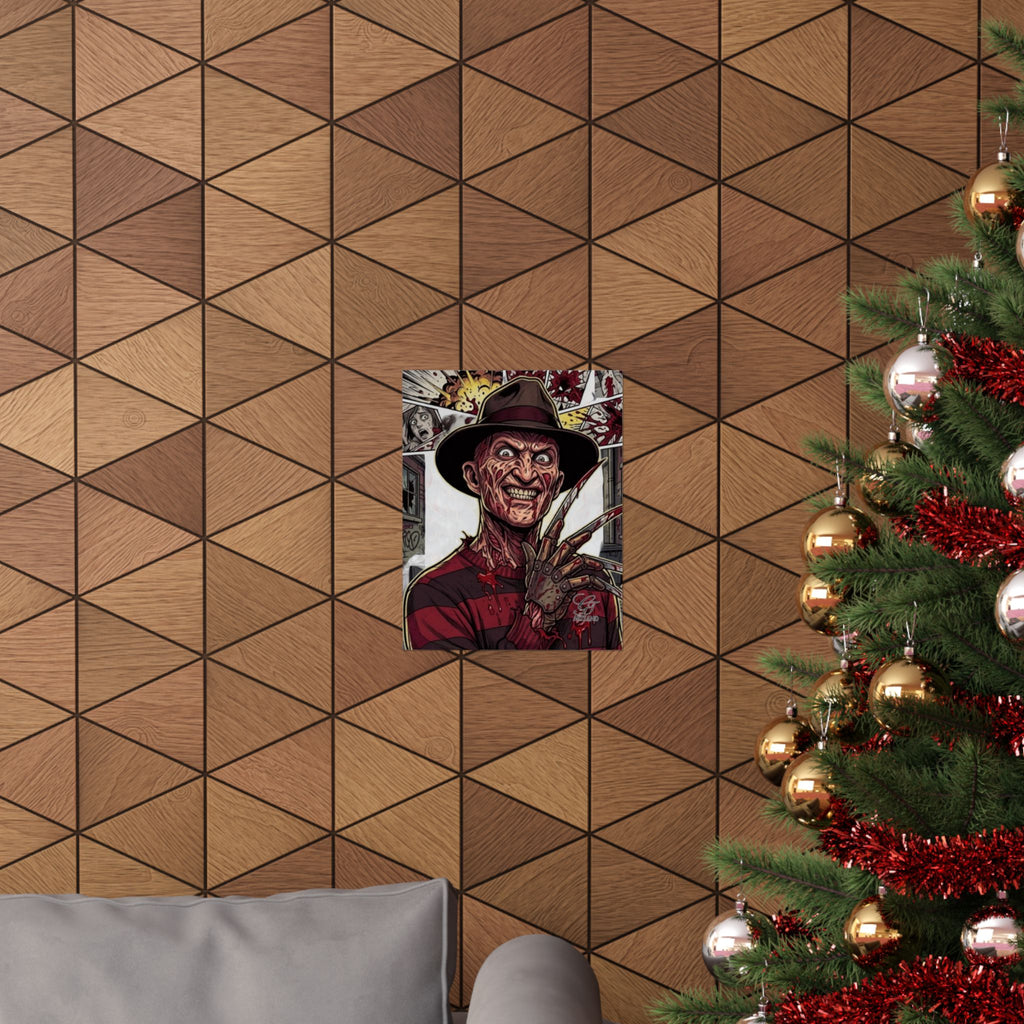 Elm Street Gangsta Horror  Airbrush Matte Vertical Posters by GT Artland