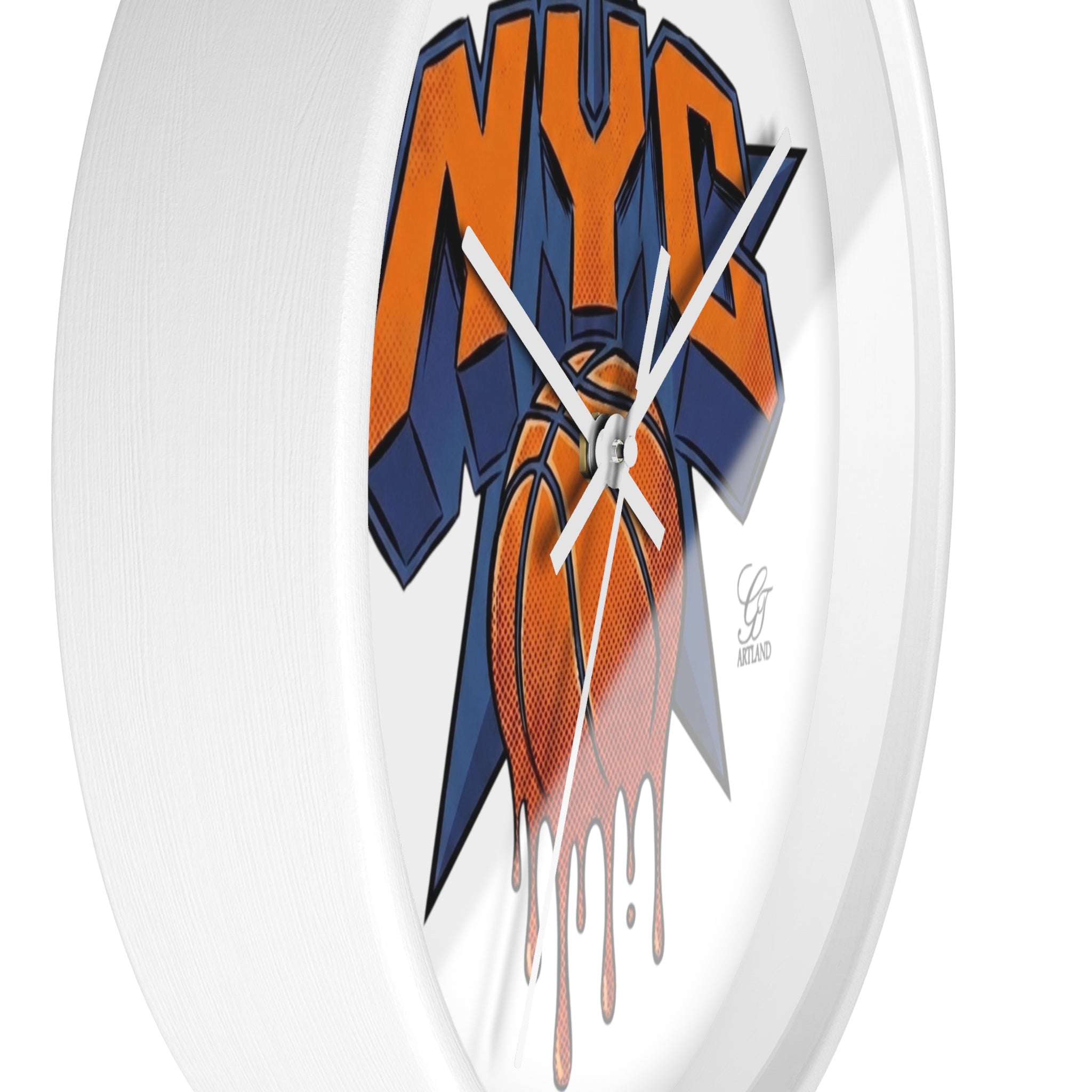 NYC Drip Basketball Wall Clock | Urban Sports Decor by GT Artland