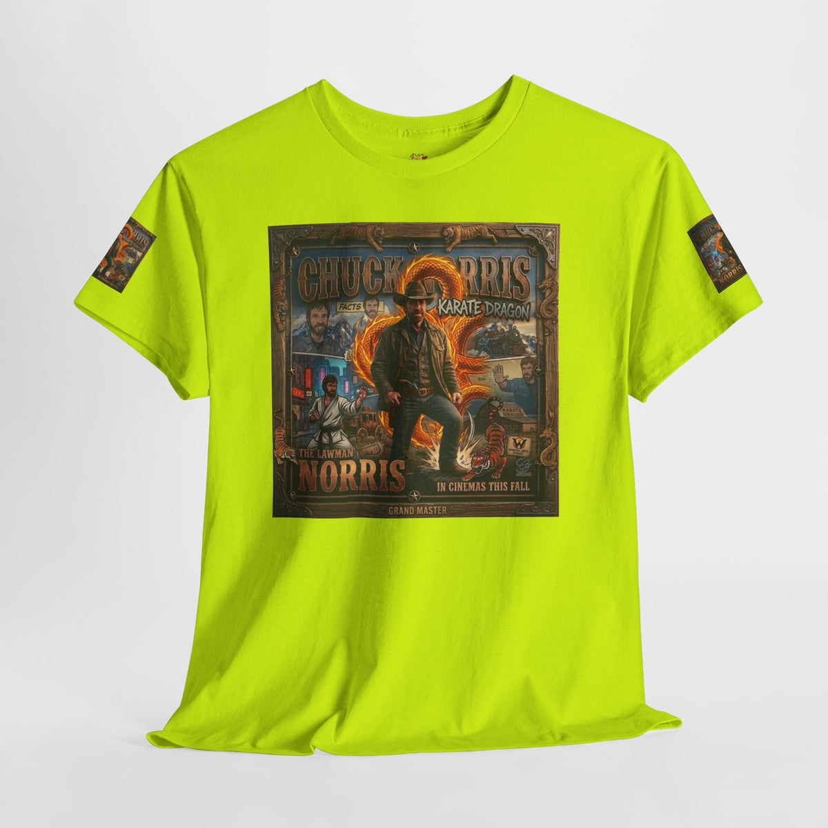 Retro Action Movie Poster T-Shirt | Vintage Fighter Hero Tee