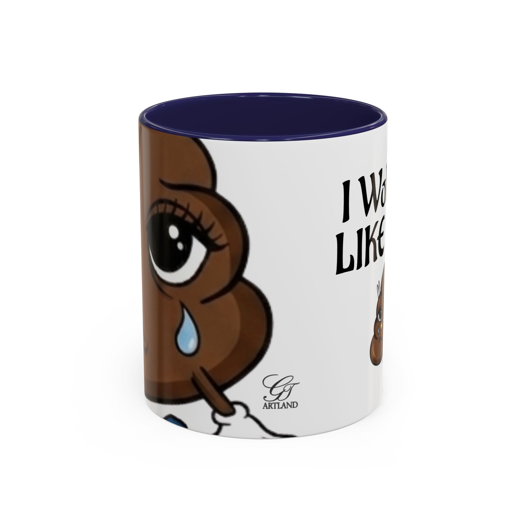 I Woke Up Like This Coffee Mug – Funny Poop Emoji Designer Accent Mug (11/15oz) by GT Artland