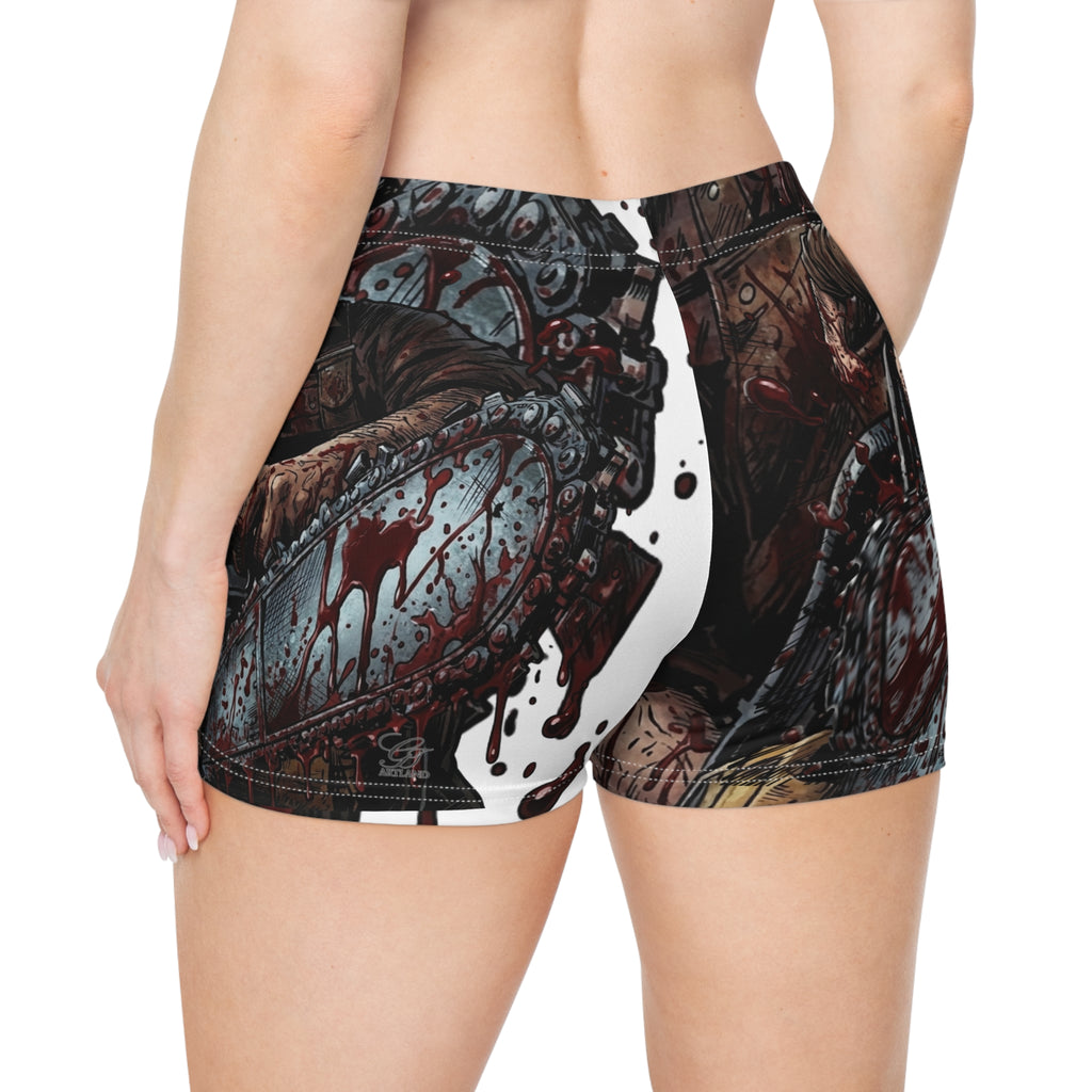 Chainsaw Killa Gore Designer Drip Women's Shorts | Creepy  by GT Artland