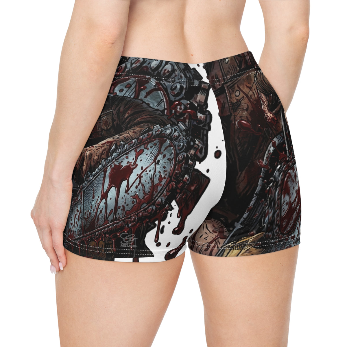 Chainsaw Killa Gore Designer Drip Women's Shorts | Creepy  by GT Artland