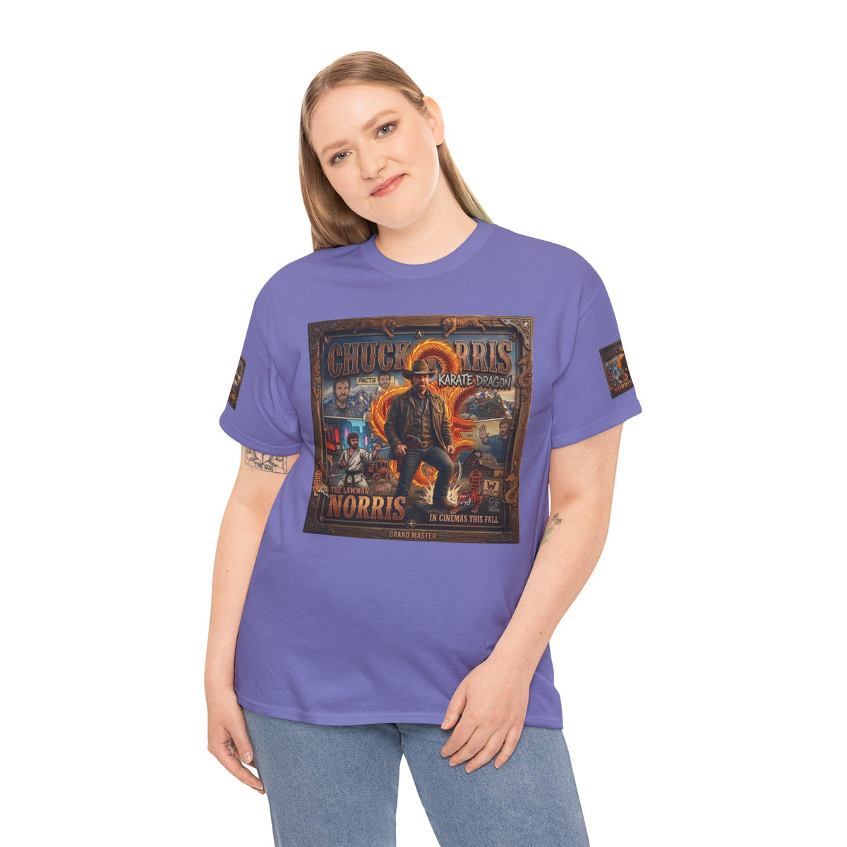 Retro Action Movie Poster T-Shirt | Vintage Fighter Hero Tee