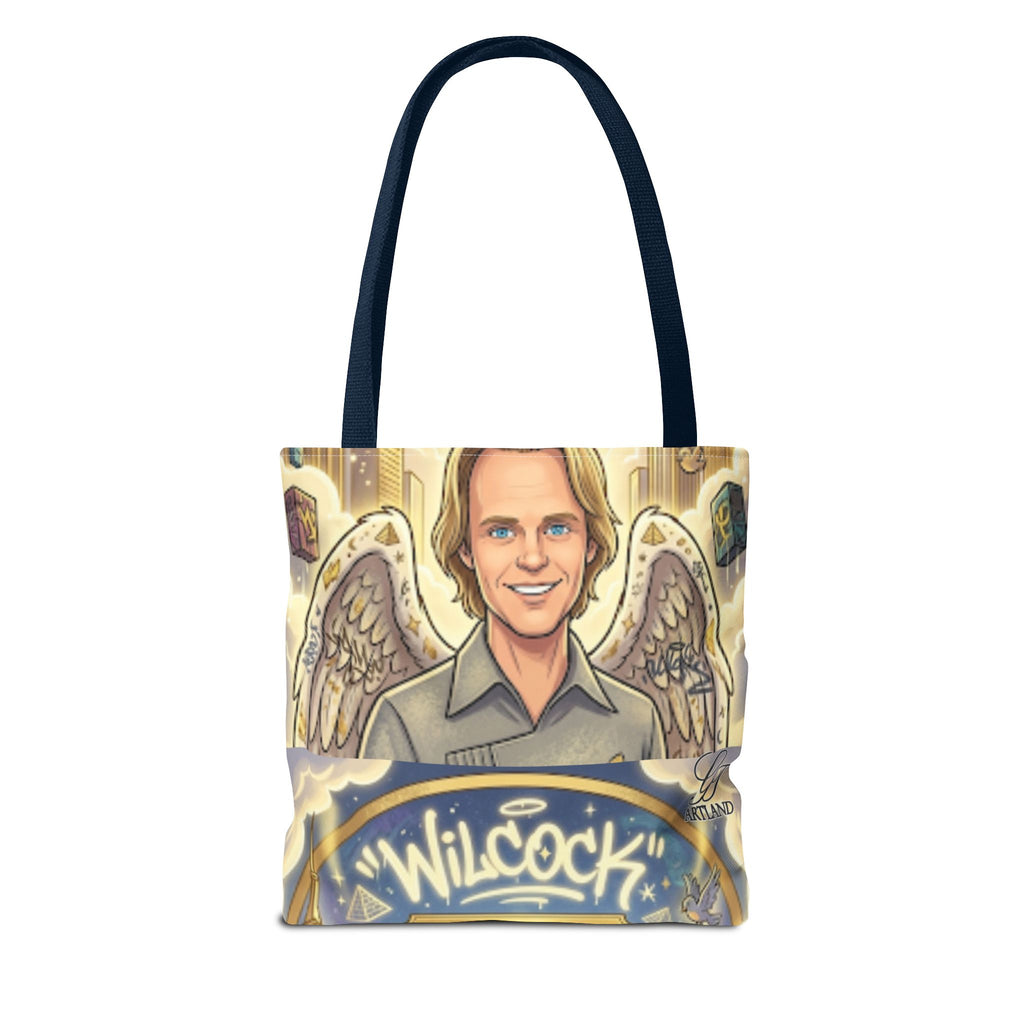 Wilcock Angel Wings Portrait Tote Bag – Illustrated Memorial/Tribute Carryall by GT Artland