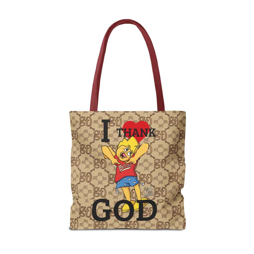 I  Thank God Tote Bag | URBAN CARTOON BY GT ARTLAND