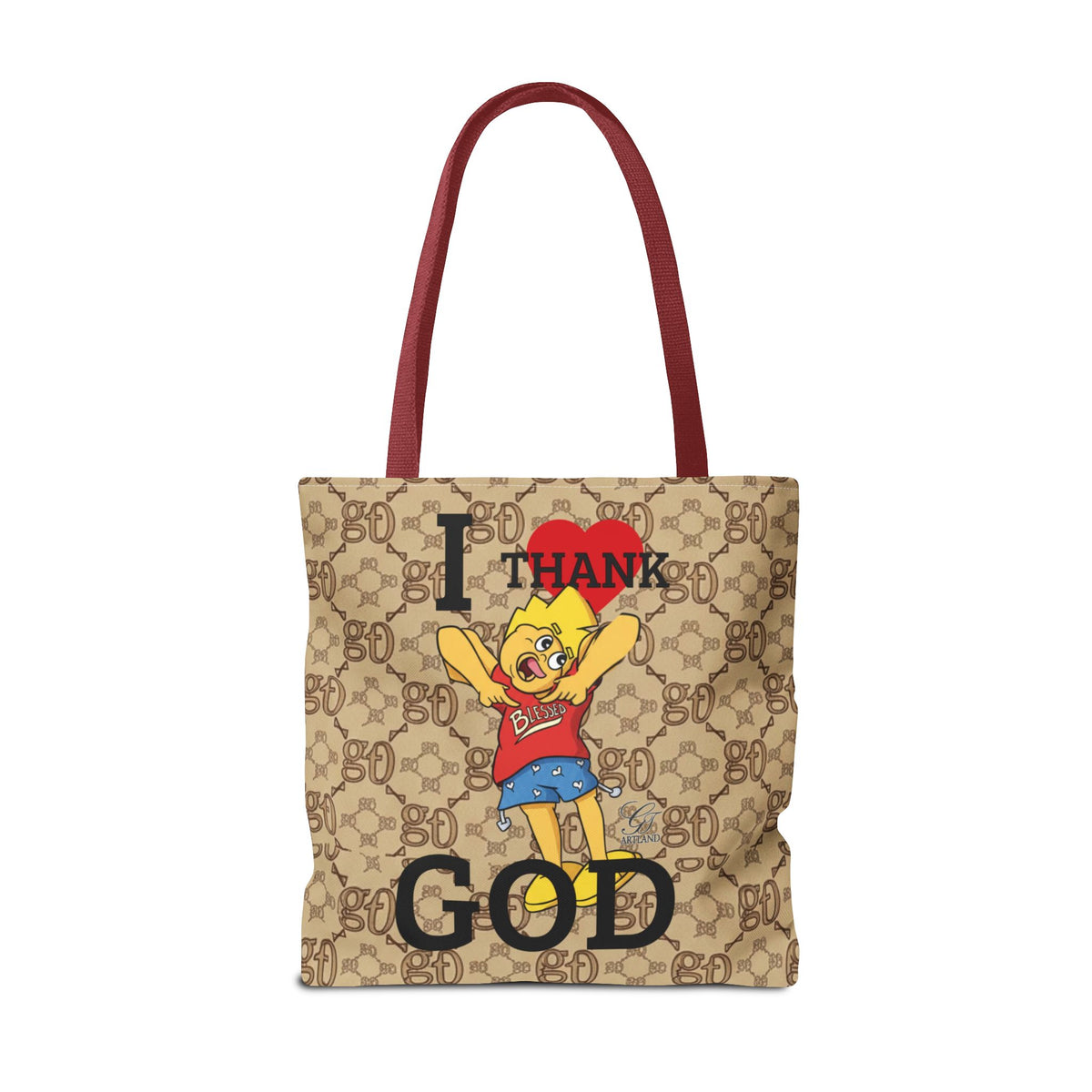 I  Thank God Tote Bag | URBAN CARTOON BY GT ARTLAND