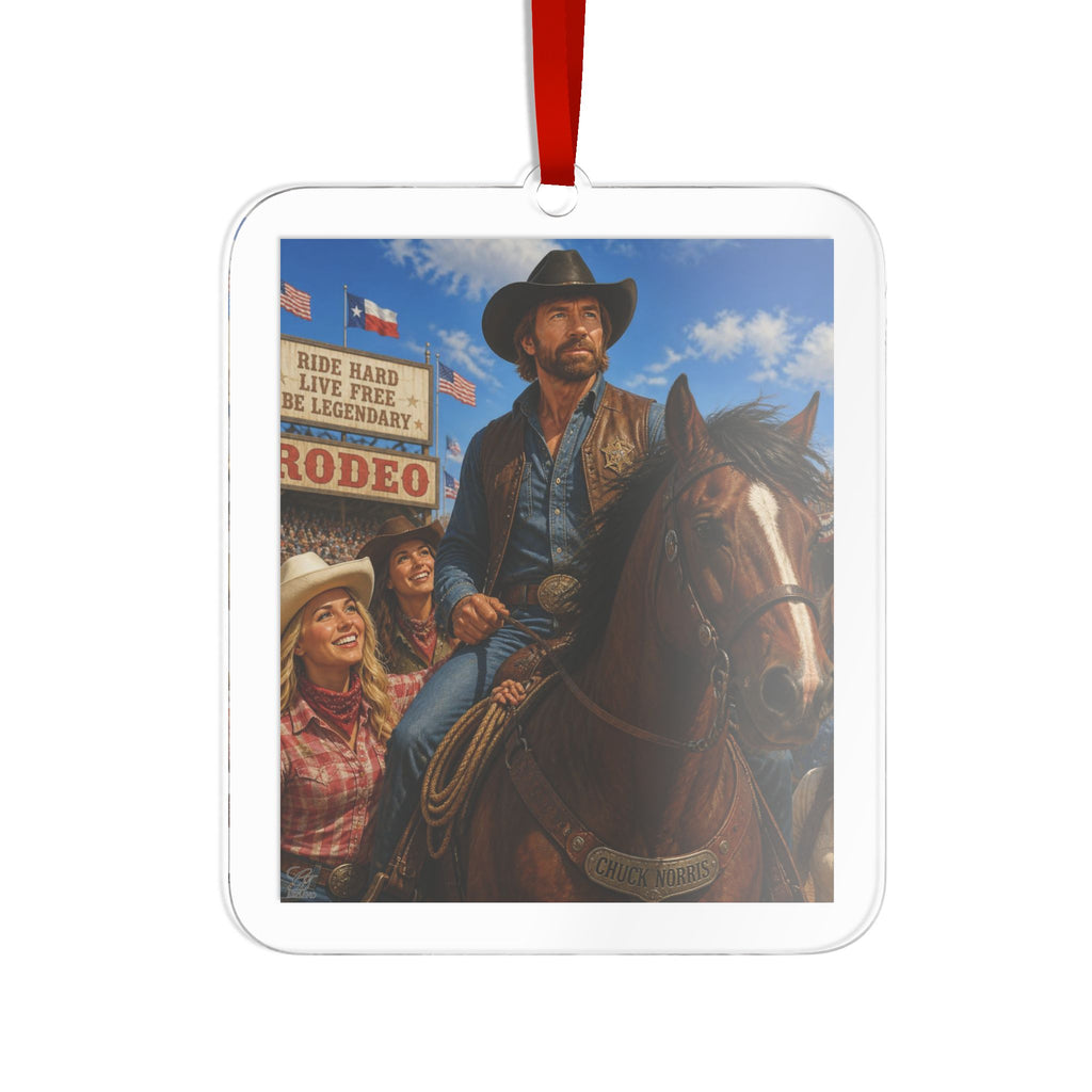 Custom Western Cowboy Rodeo Acrylic Ornament
