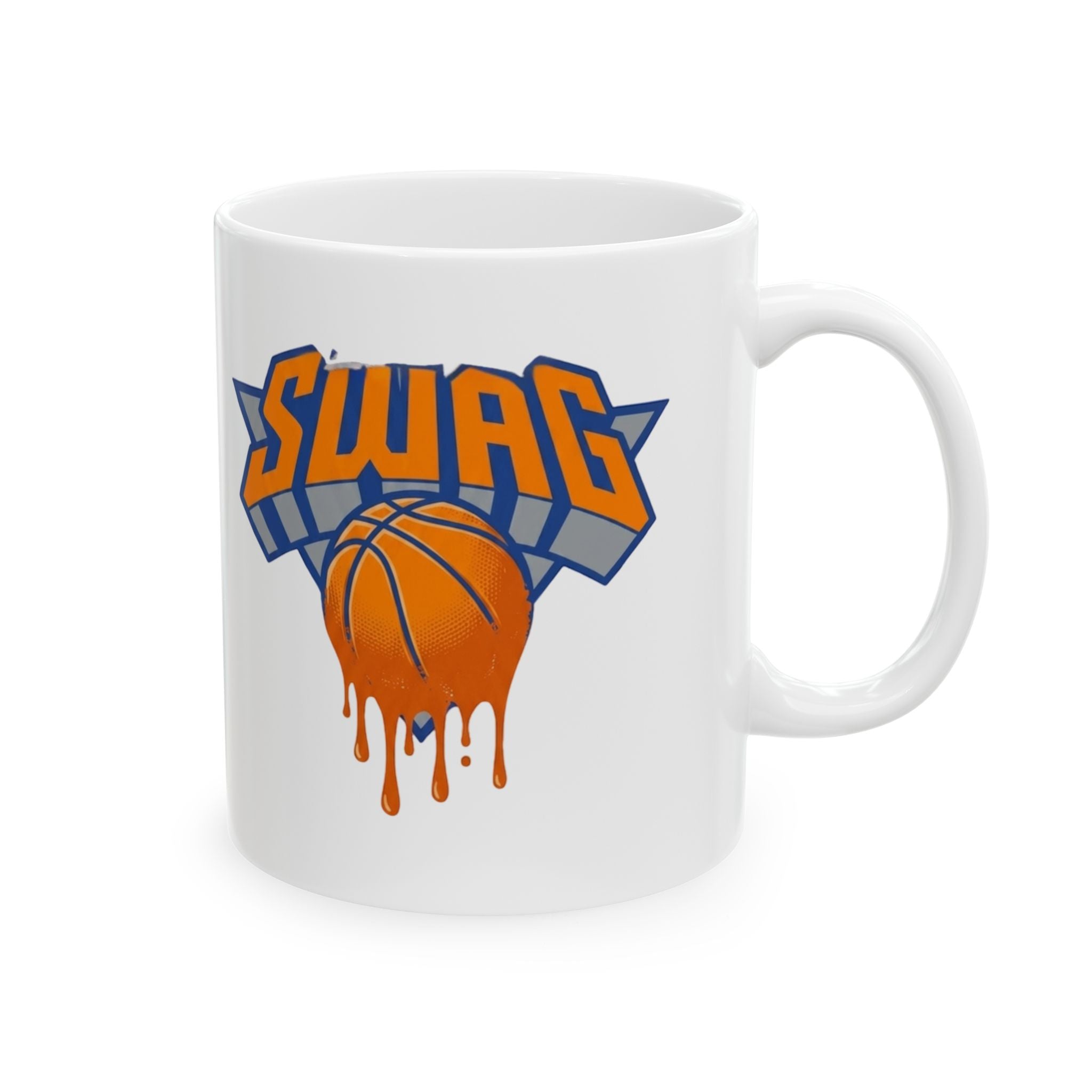 swag Dunk Basketball Logo Mug | Ceramic Coffee Cup by GT Artland