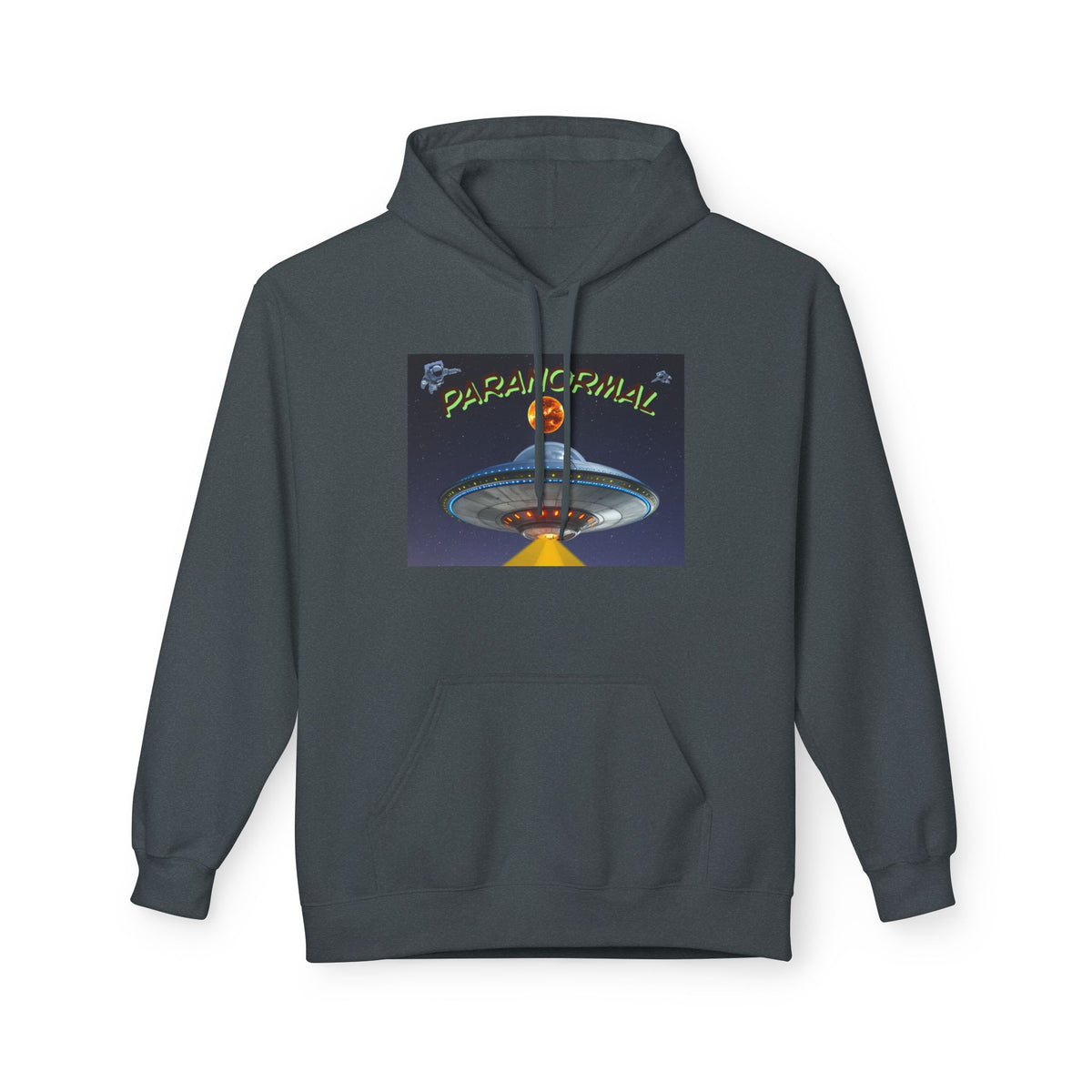 Retro UFO Spaceship Hoodie | Paranormal Alien Abduction Design