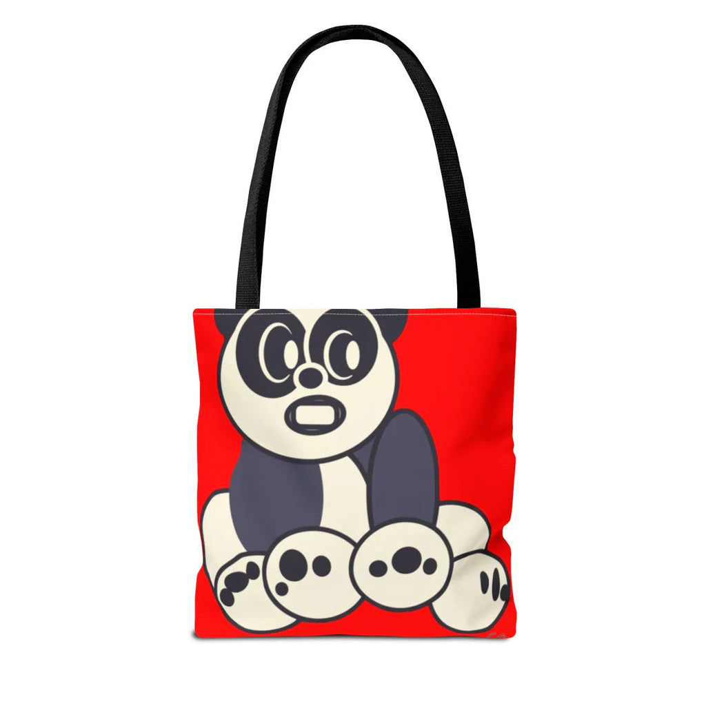 Urban Panda GT Red dye Designer Tote Bag Designer | All-Over Print by GT Artland
