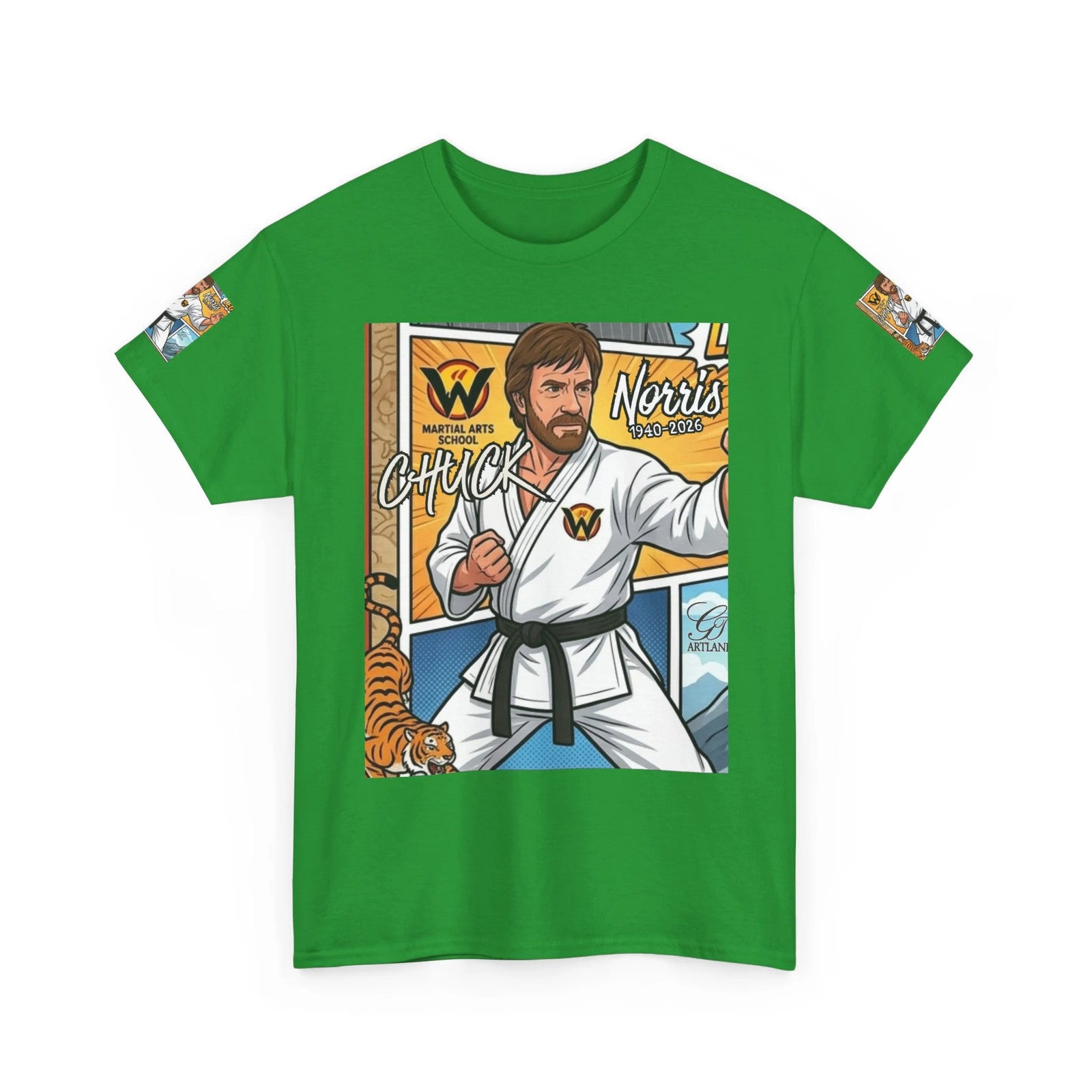 Chuck Norris Legend Karate Master Illustration Tee | Martial Arts Graphic