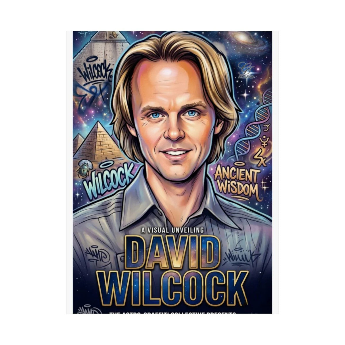 David Wilcock Designer Airbrush Matte Vertical Posters by GT Artland