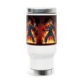 Flaming Martial Artist Chuck Norris Travel Mug | Stainless Steel 14oz by GT