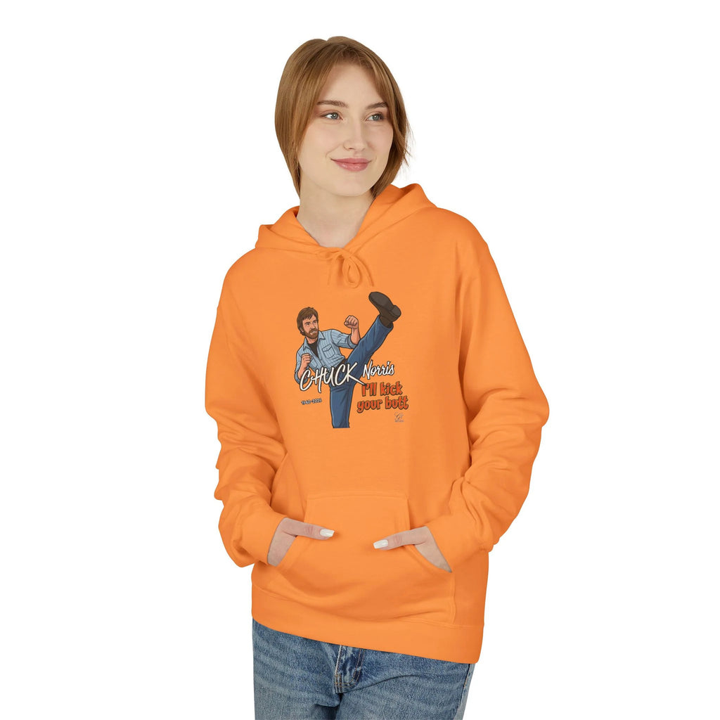 Chuck Norris Kick Hoodie | Retro Martial Arts Illustration by GT Artland