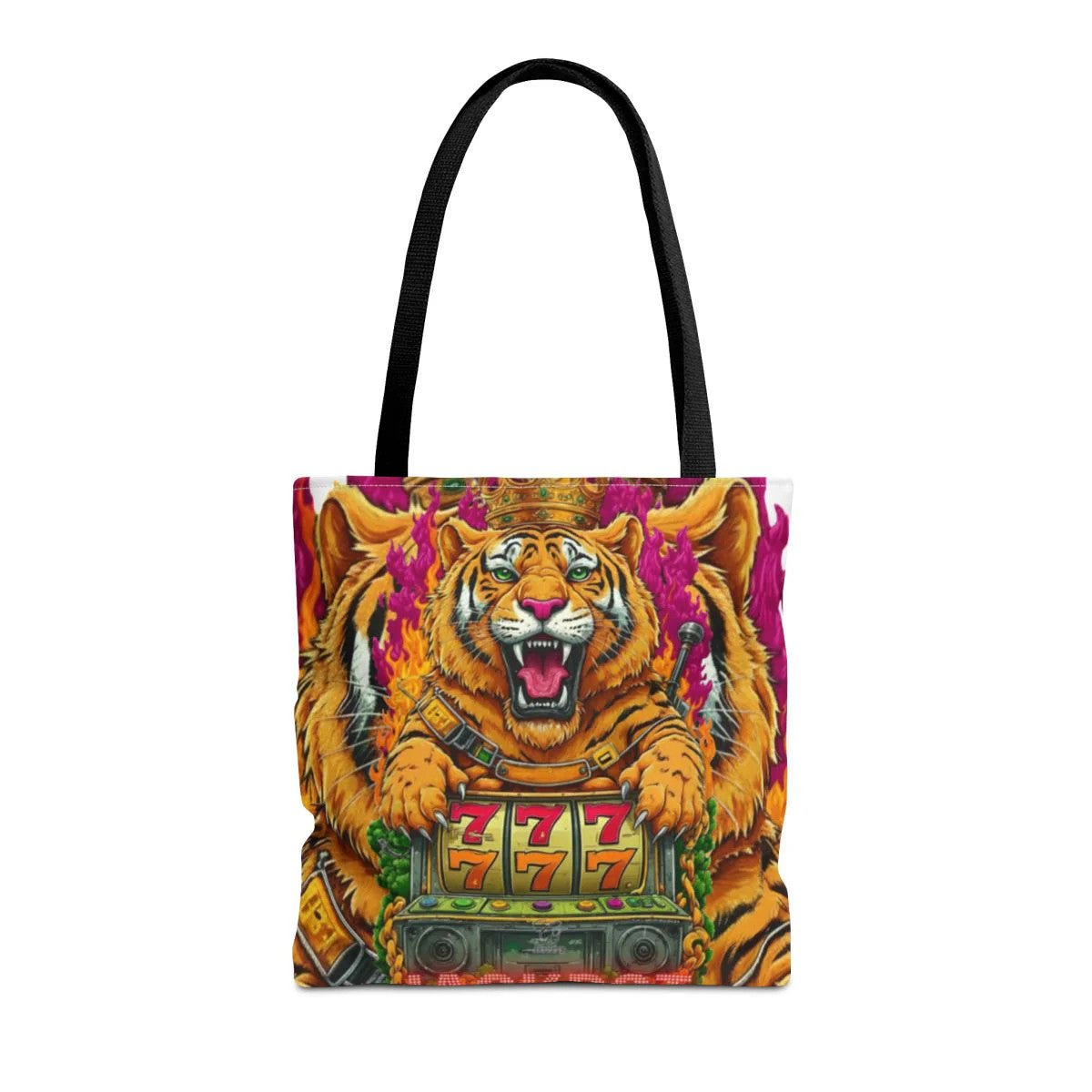 Tiger Spirit "Jackpot" Lucky Edition Casino Style HD Tote Bag Designer |