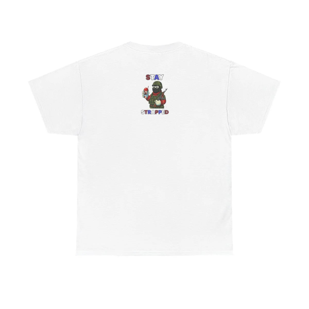 STAY STRAPPED USA ICE Military Bear Unisex Heavy Cotton Tee BY GT ARTLAND